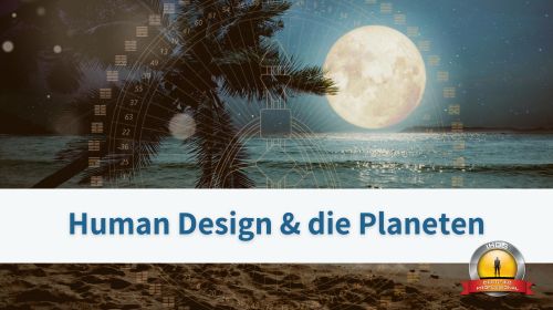 Mond über dem Wasser als Bild für Human Design & die Planeten