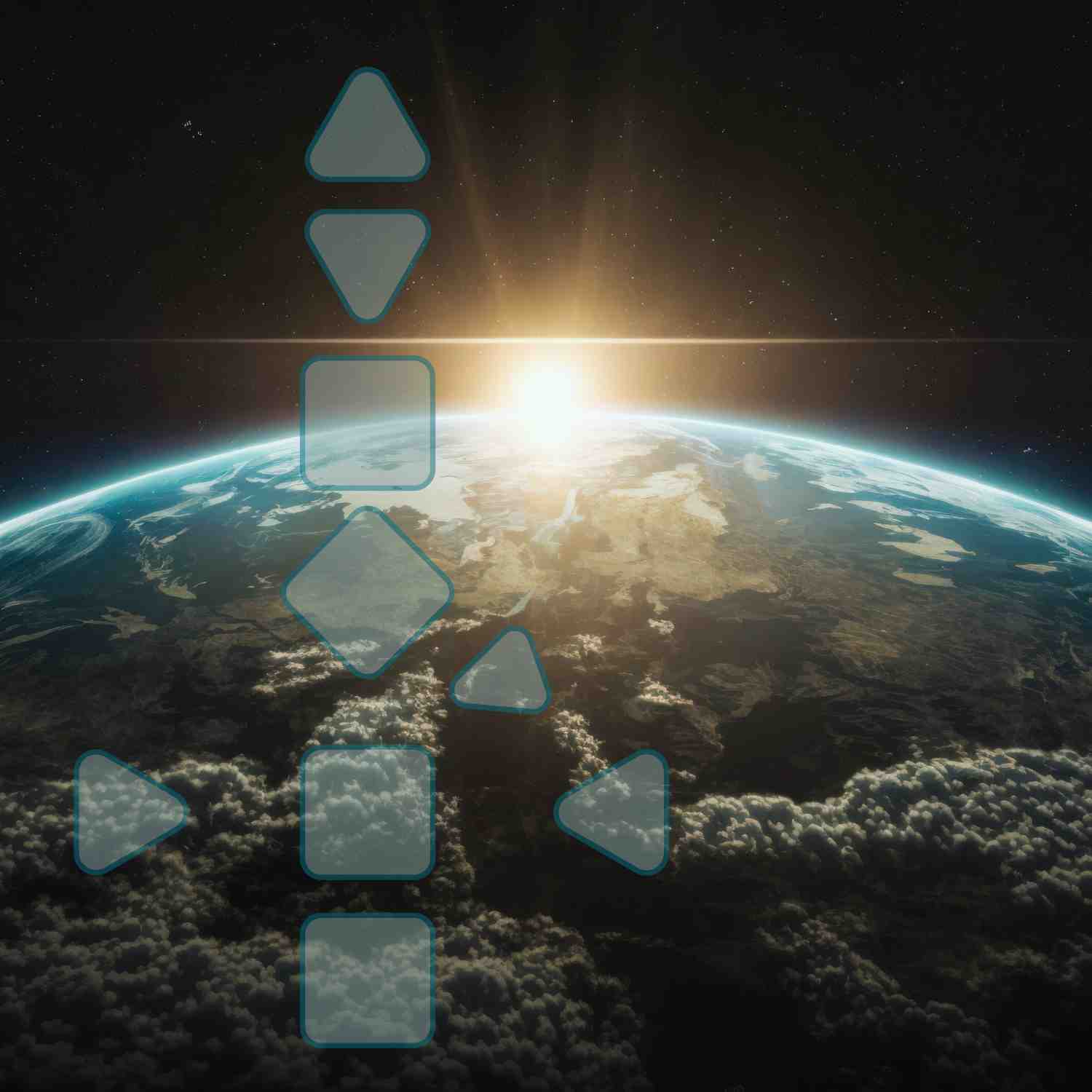 Der Planet Erde mit der Sonne als Bild für das Human Design System