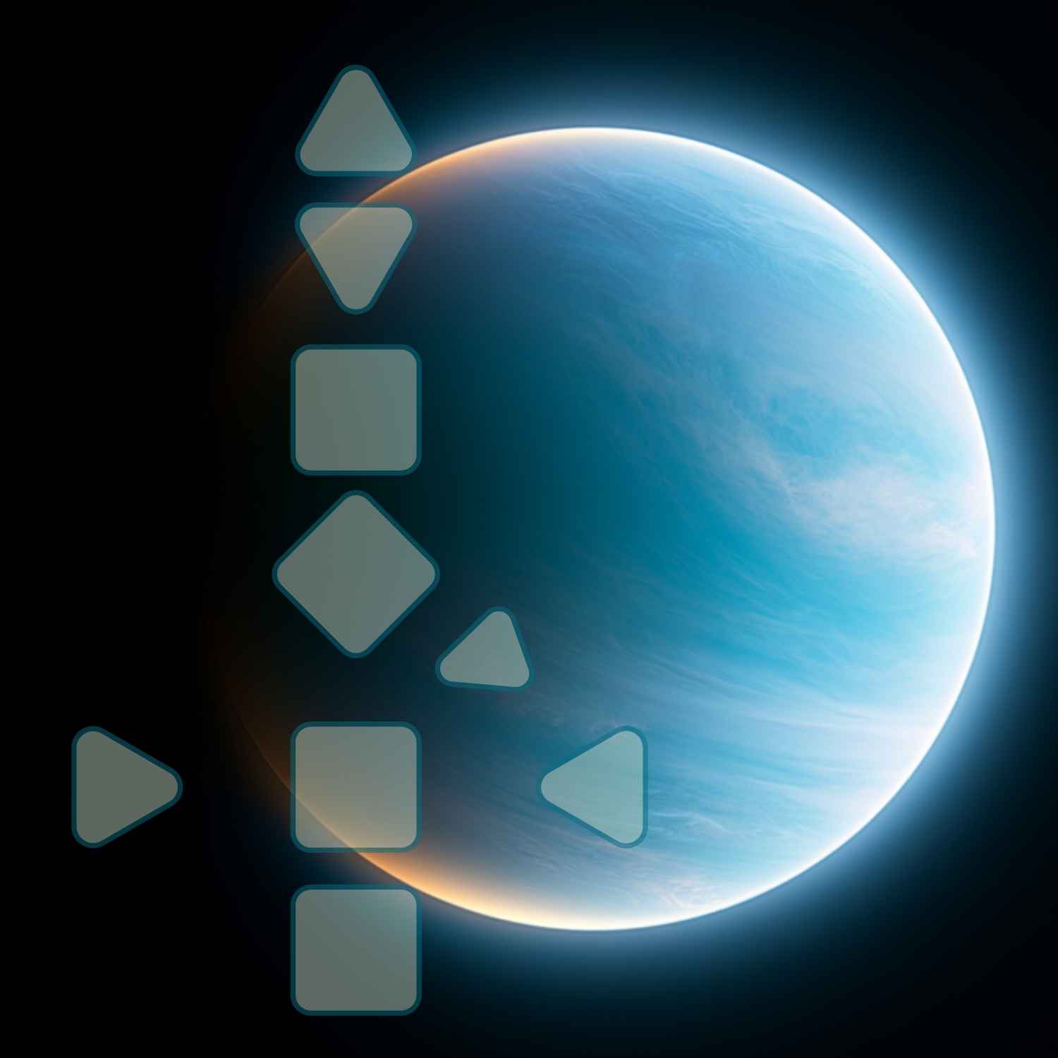 Uranus als Bild für die Bewegung im September